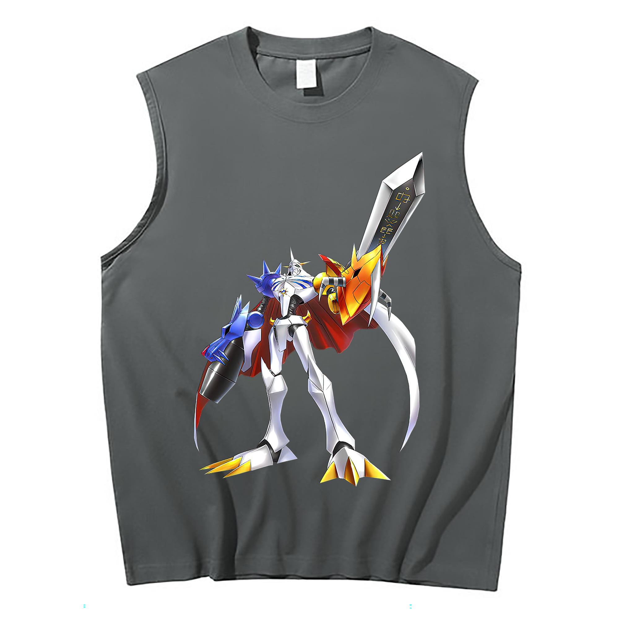 （画像用） Digimon デジタルモンスター/デジモン コットン100％タンクトップ（フロントプリント）
